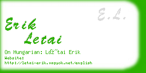 erik letai business card